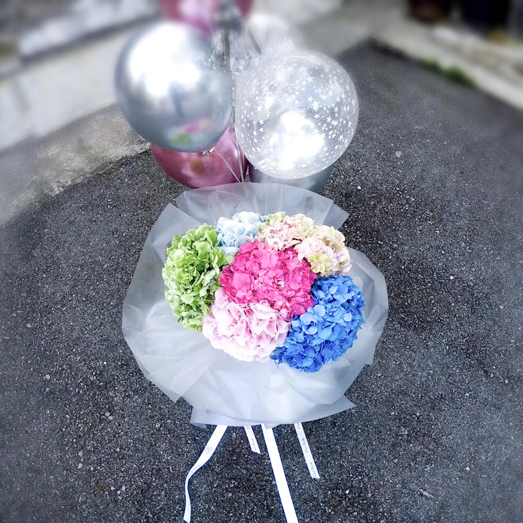 Colourful Hydrangeas Bouquet